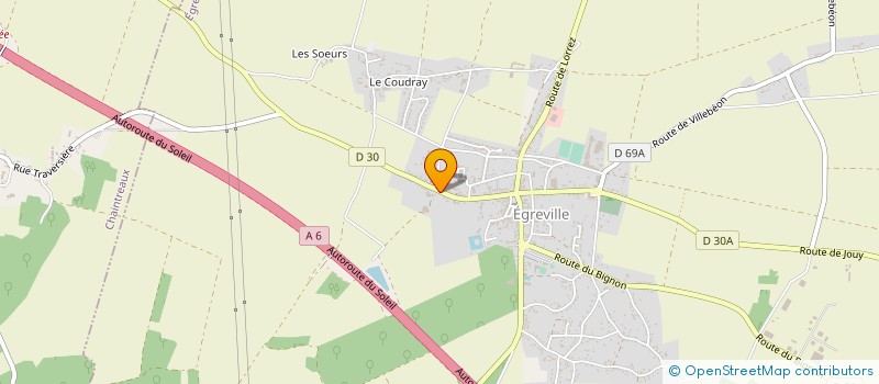 localisation de l'entreprise MADAME ANGELA FLEURY à EGREVILLE