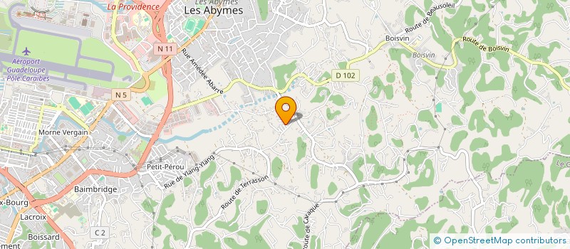 localisation de l'entreprise MADAME ANGELA FRANCOIS à LES ABYMES