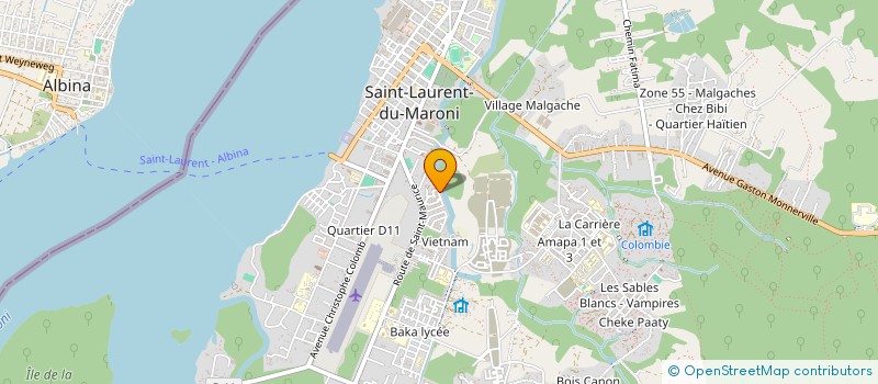 localisation de l'entreprise MADAME ANGELA GABRIEL à SAINT-LAURENT-DU-MARONI