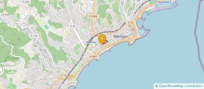 localisation de l'entreprise MADAME ANGELA GENNARO  MENTON