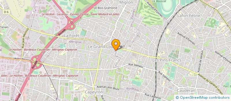 localisation de l'entreprise MADAME ANGELA GONZALEZ DEL CASTILLO à BORDEAUX