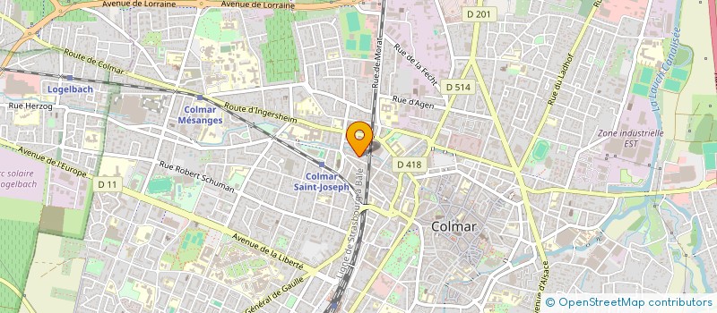 localisation de l'entreprise MADAME ANGELA HAJ WONGKEE  COLMAR