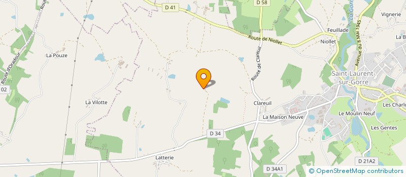 localisation de l'entreprise MADAME ANGELA HOLYDAY  SAINT-LAURENT-SUR-GORRE