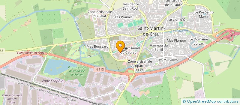 localisation de l'entreprise MADAME ANGELA JOLIVET à SAINT-MARTIN-DE-CRAU