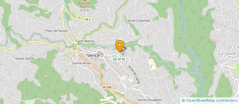 localisation de l'entreprise MADAME ANGELA MACCIANTI à VENCE