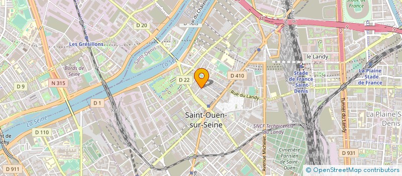 localisation de l'entreprise MADAME ANGELA MIANKE BAM à SAINT-OUEN-SUR-SEINE