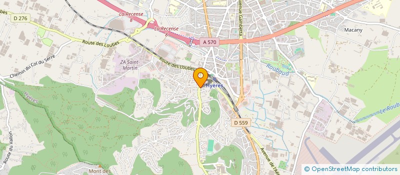 localisation de l'entreprise MADAME ANGELA NASTASI  HYERES