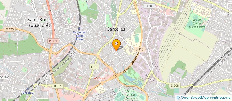 localisation de l'entreprise MADAME ANGELA NEMET  SARCELLES