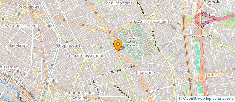 localisation de l'entreprise MADAME ANGELA PAEZ RUIZ  PARIS