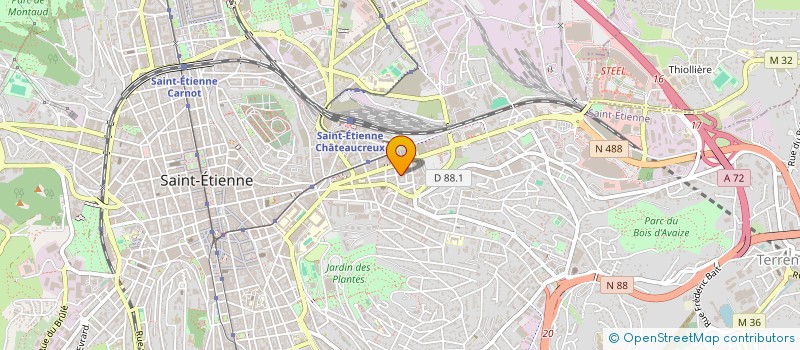 localisation de l'entreprise MADAME ANGELA PASIYEVA  SAINT-ETIENNE