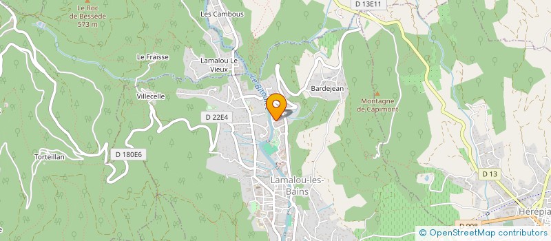 localisation de l'entreprise MADAME ANGELA PELIZZARI  LAMALOU-LES-BAINS