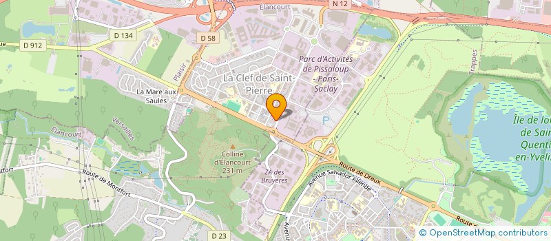 localisation de l'entreprise MADAME ANGELA PEREIRA à ELANCOURT