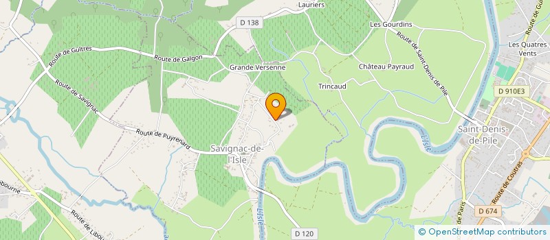 localisation de l'entreprise MADAME ANGELA POLONIO ALVES  SAVIGNAC DE L'ISLE