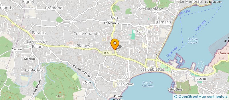 localisation de l'entreprise MADAME ANGELA REYES  LA SEYNE-SUR-MER