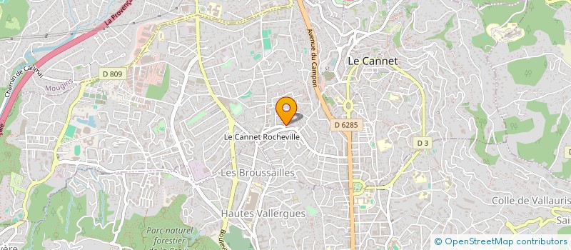 localisation de l'entreprise MADAME ANGELA TAMPIERI à LE CANNET