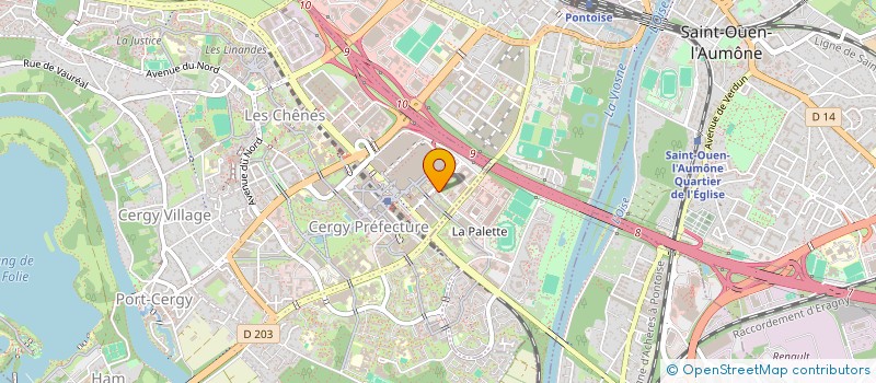 localisation de l'entreprise MADAME ANGELA TAVARES LOPES  CERGY