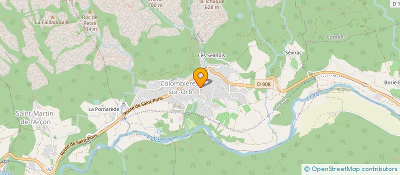 localisation de l'entreprise MADAME ANGELA TEDESCO à COLOMBIERES-SUR-ORB