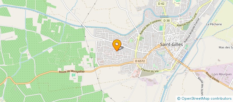 localisation de l'entreprise MADAME ANGELA VERDIER  SAINT-GILLES