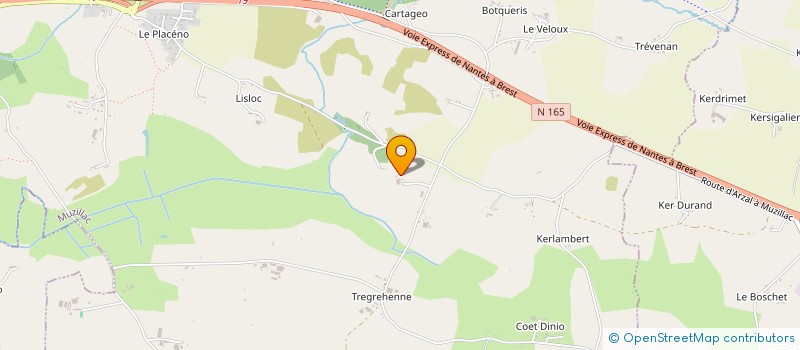 localisation de l'entreprise MADAME ANGELE BODIGUEL  MUZILLAC