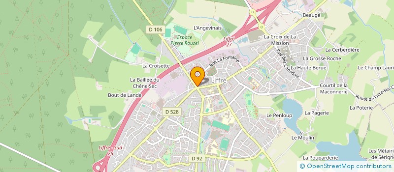 localisation de l'entreprise MADAME ANGELE BOHUON à LIFFRE