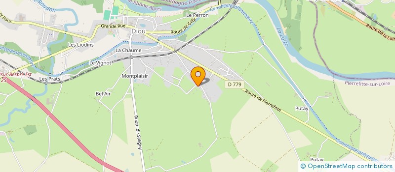 localisation de l'entreprise MADAME ANGELE BRETON à DOMPIERRE-SUR-BESBRE