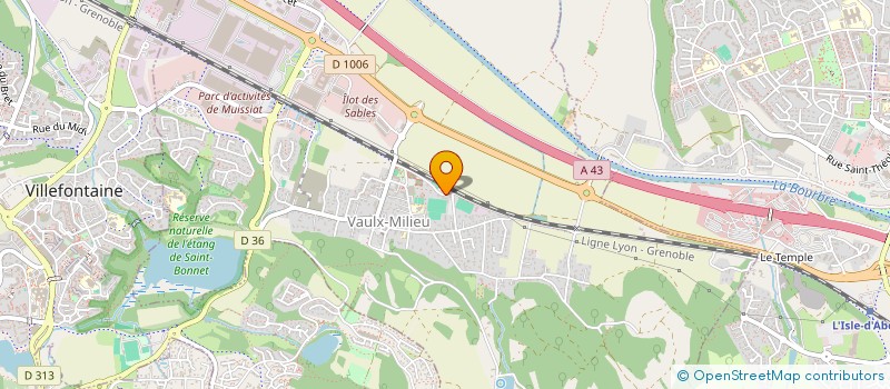 localisation de l'entreprise MADAME ANGELE BURDY  VAULX-MILIEU