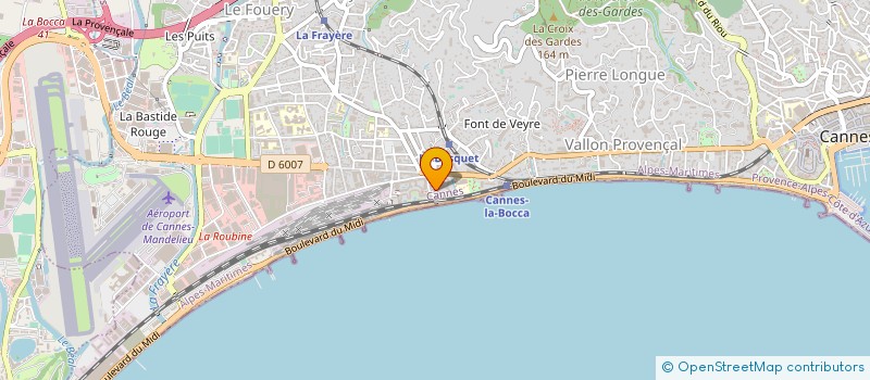 localisation de l'entreprise MADAME ANGELE CAMATTI à CANNES