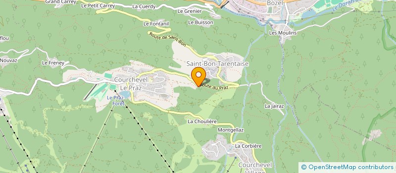 localisation de l'entreprise MADAME ANGELE CHARVIN à COURCHEVEL