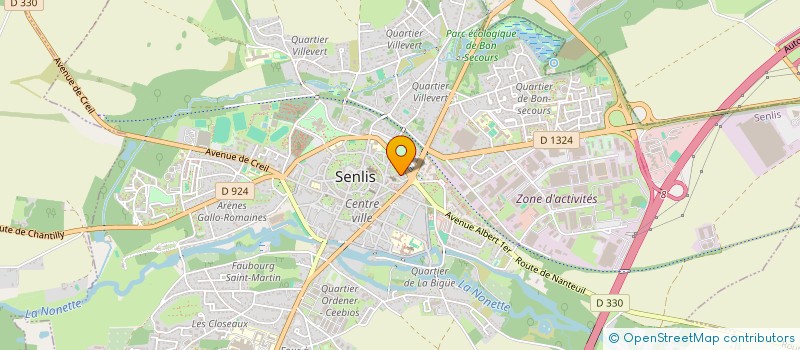 localisation de l'entreprise MADAME ANGELE DELATTRE  SENLIS