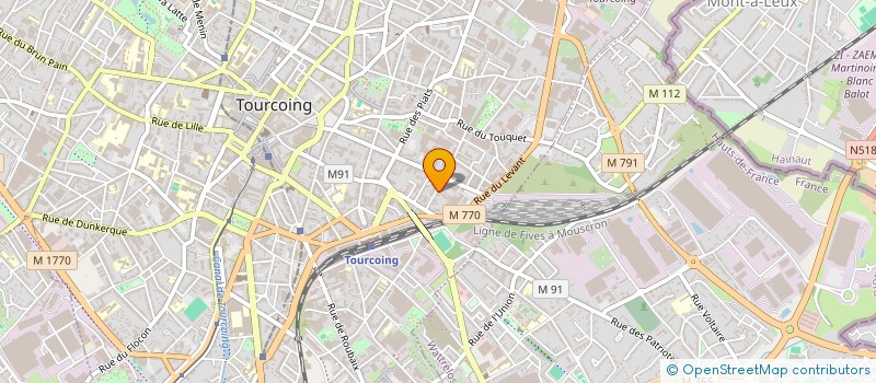 localisation de l'entreprise MADAME ANGELE DELOR  TOURCOING