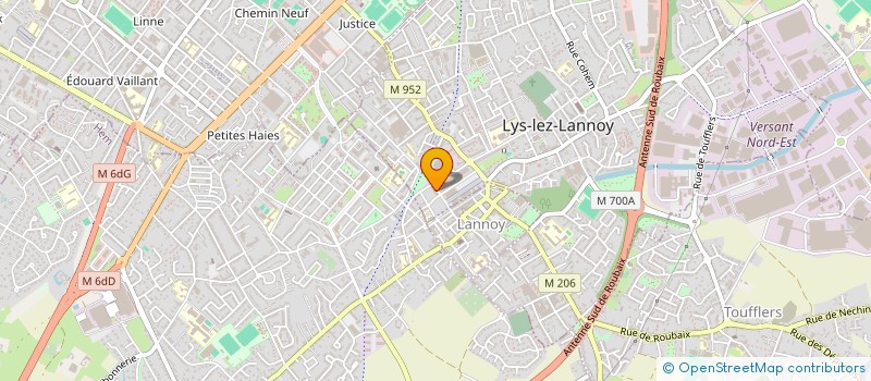 localisation de l'entreprise MADAME ANGELE DIERICKX  LYS-LEZ-LANNOY