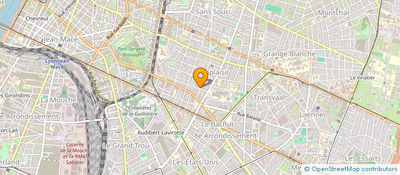 localisation de l'entreprise MADAME ANGELE DUNAND  LYON