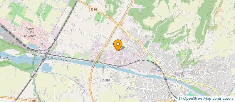 localisation de l'entreprise MADAME ANGELE DUVERGER  CREST