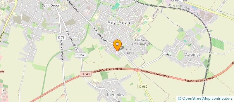 localisation de l'entreprise MADAME ANGELE EGO  CAMBRAI