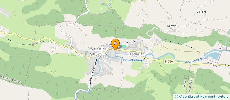 localisation de l'entreprise MADAME ANGELE FAURE à LA BASTIDE-SUR-L'HERS