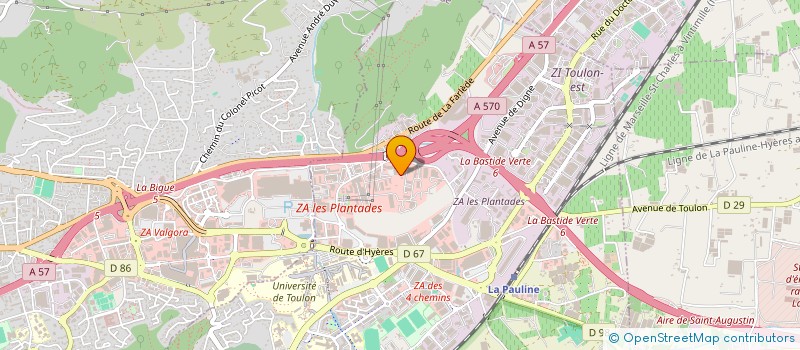localisation de l'entreprise MADAME ANGELE GIUPPONI à LA GARDE