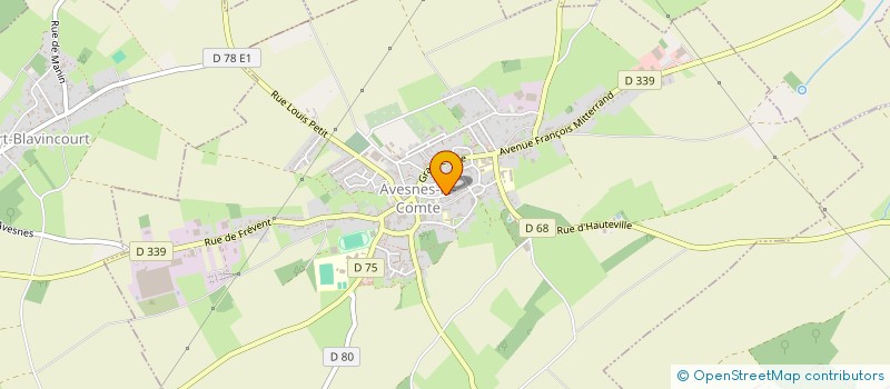 localisation de l'entreprise MADAME ANGELE GOUBET  LATTRE-SAINT-QUENTIN