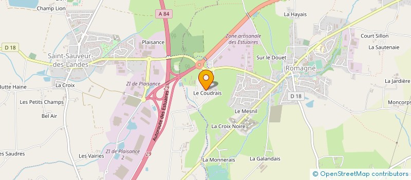 localisation de l'entreprise MADAME ANGELE GRATIEN à ROMAGNE