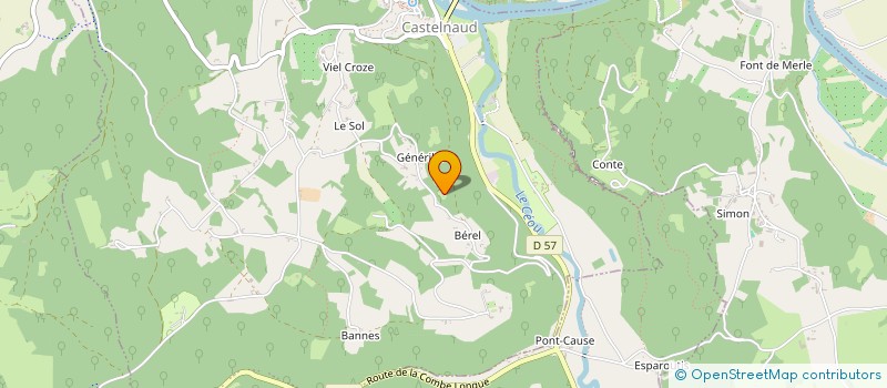 localisation de l'entreprise MADAME ANGELE GRENDENE  SAINT-CYBRANET