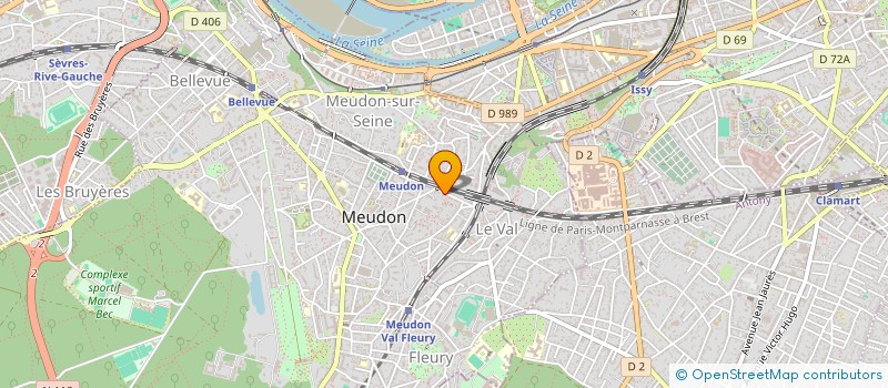 localisation de l'entreprise MADAME ANGELE GUERRE à MEUDON