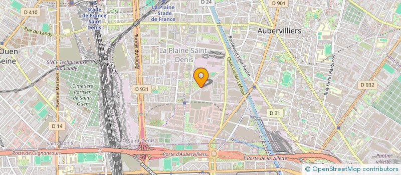 localisation de l'entreprise MADAME ANGELE HANOUN  AUBERVILLIERS