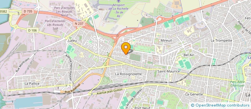 localisation de l'entreprise MADAME ANGELE HEDELINE  LA ROCHELLE