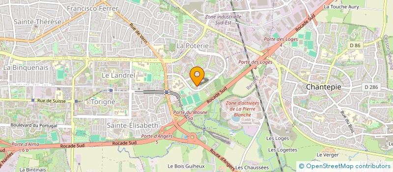 localisation de l'entreprise MADAME ANGELE HELEINE  RENNES