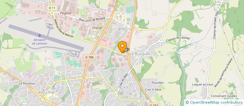 localisation de l'entreprise MADAME ANGELE JOLIVET  LANNION