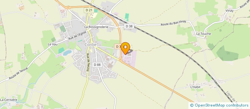 localisation de l'entreprise MADAME ANGELE LANGLAIS  CONLIE