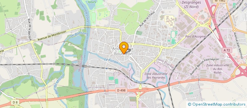 localisation de l'entreprise MADAME ANGELE LANGRADE  ANDREZIEUX-BOUTHEON