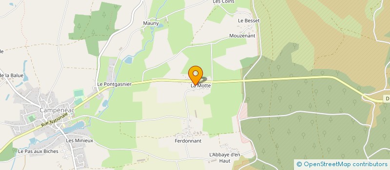 localisation de l'entreprise MADAME ANGELE LAUNAY à CAMPENEAC