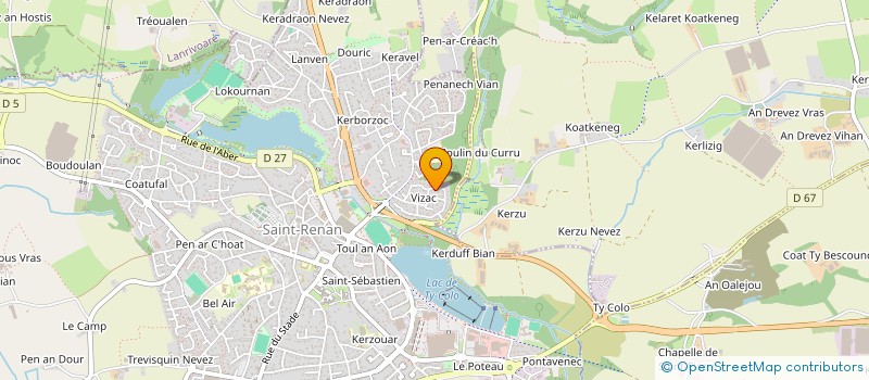 localisation de l'entreprise MADAME ANGELE LE BRAS à SAINT-RENAN