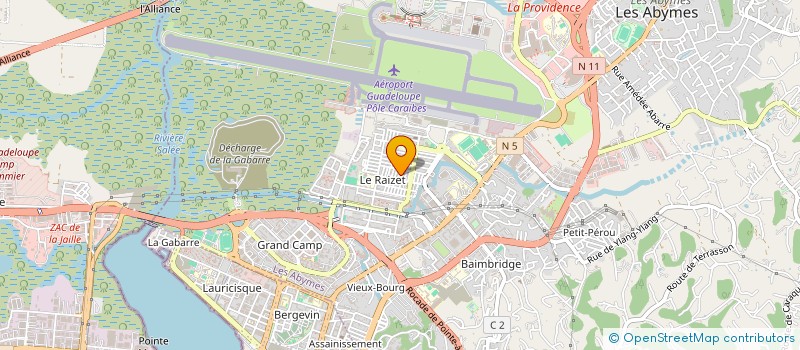 localisation de l'entreprise MADAME ANGELE LEGUIER à LES ABYMES