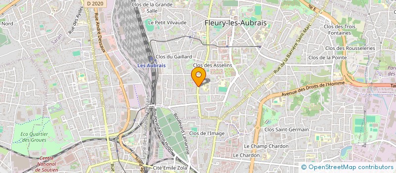 localisation de l'entreprise MADAME ANGELE LEROY à FLEURY-LES-AUBRAIS